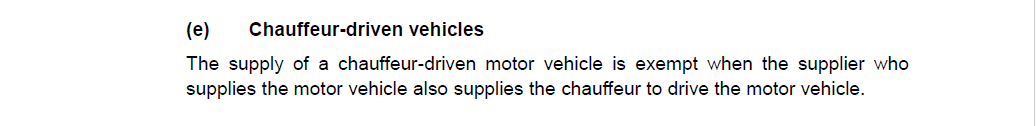 Tax Exemption on Local Coach Rental Prices